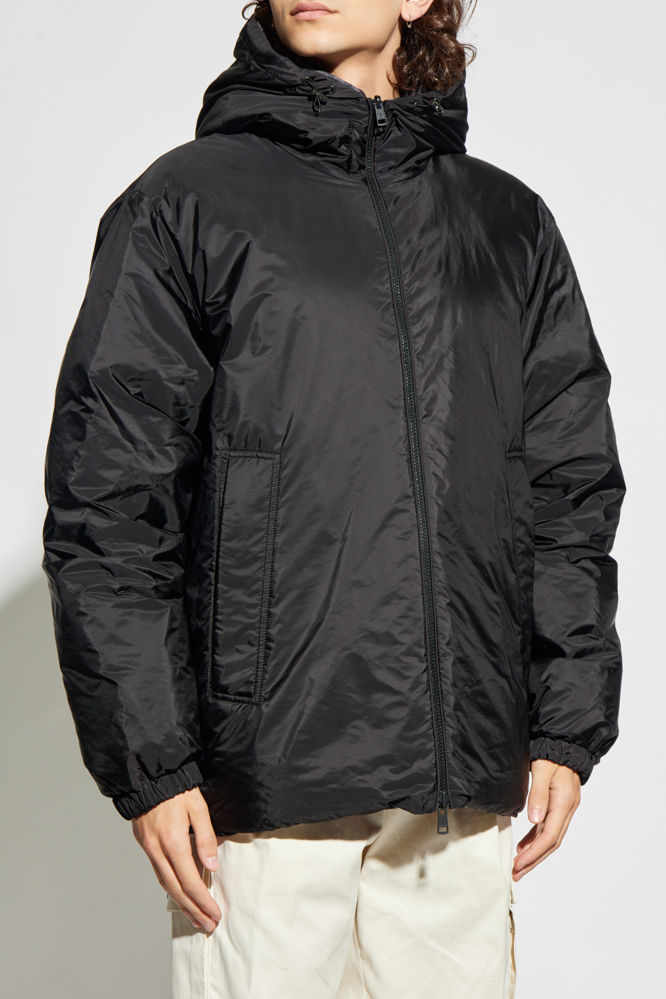 未使用 MONCLER \"ABENE アベネ\" 確実正規品 ブラック T2 Black Double-sided jacket 